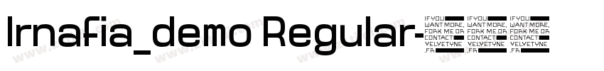 Irnafia_demo Regular字体转换